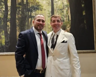 Daryl And Charles Heasley In Black Tie At The Nsa's "influence 2023" Conference, Orlando, Florida, Usa